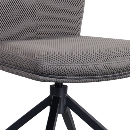 Lot de 2 chaises pivotantes NINA Gris — miniature 4