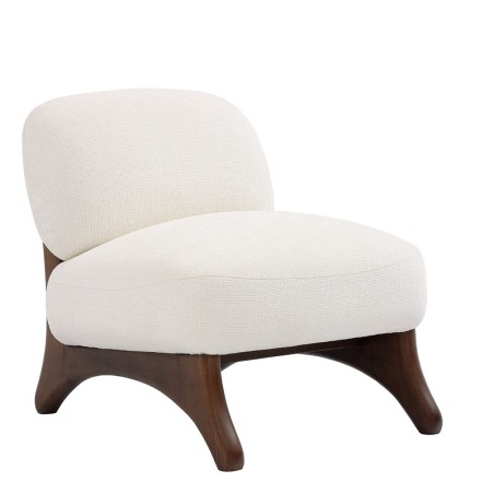 Fauteuil WANAKA Tissu Blanc — miniature 2