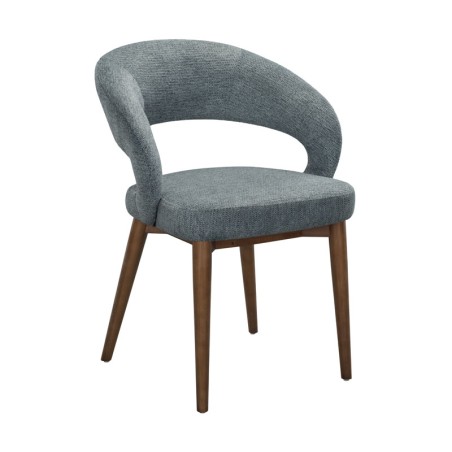 Lot de 2 chaises EVA Aragon Tissu Bleu — miniature 2