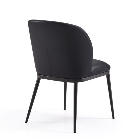 Lot de 2 fauteuils LAETITIA Noir — miniature 4