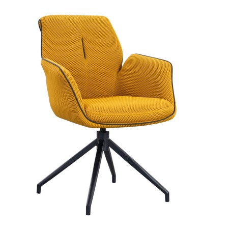 Lot de 2 fauteuils pivotants NINA Jaune — miniature 2