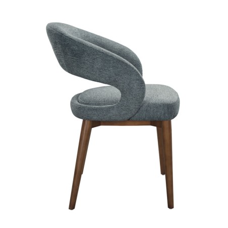 Lot de 2 chaises EVA Aragon Tissu Bleu — miniature 3