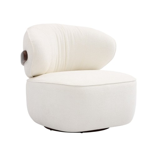 Fauteuil BOREAL Tissu Blanc