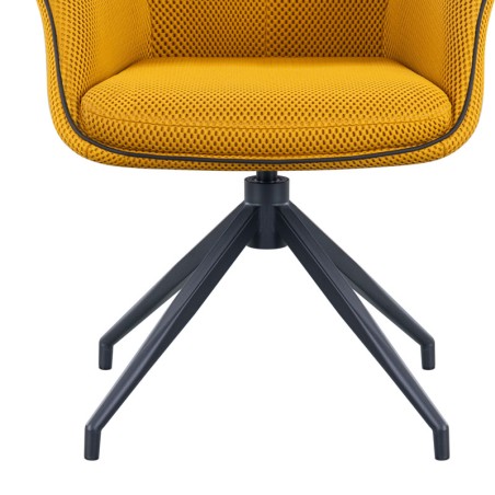 Lot de 2 fauteuils pivotants NINA Jaune — miniature 4