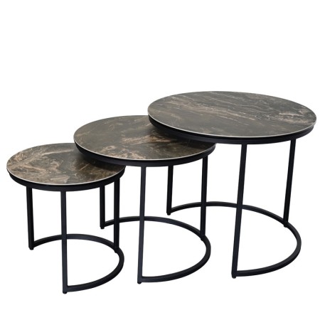 Tables gigognes TRIO Vulcano - Set de 3 (copie)
