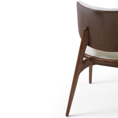Lot de 2 chaises LAURA Tissu Blanc — miniature 4