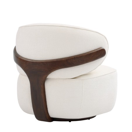 Fauteuil BOREAL Tissu Blanc — miniature 3