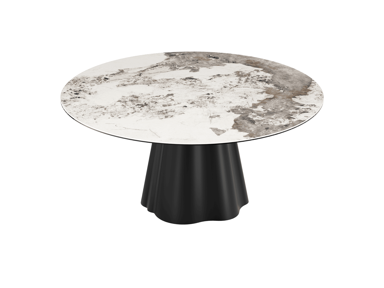 Table de repas PIANA Ø160 Céramique Marbre Calcatta — miniature 2