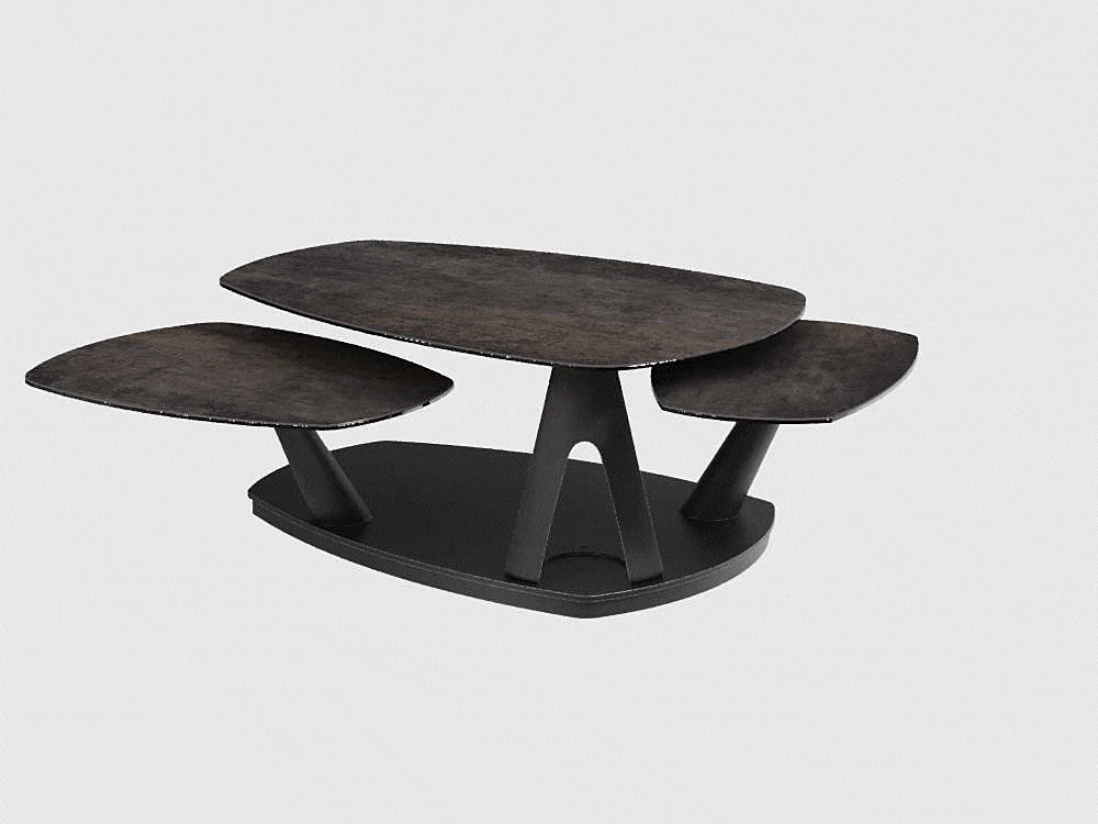 Table basse OPUS extensible Céramique Acier — miniature 3