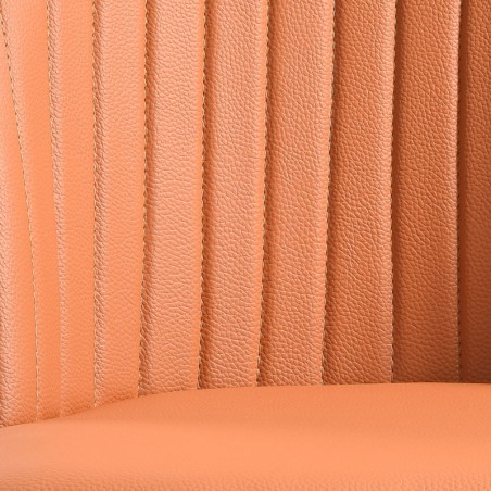 Lot de 2 chaises pivotantes ORNELLA Tissu Orange — miniature 5