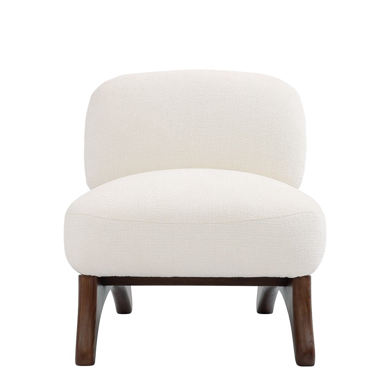 Fauteuil WANAKA Tissu Blanc