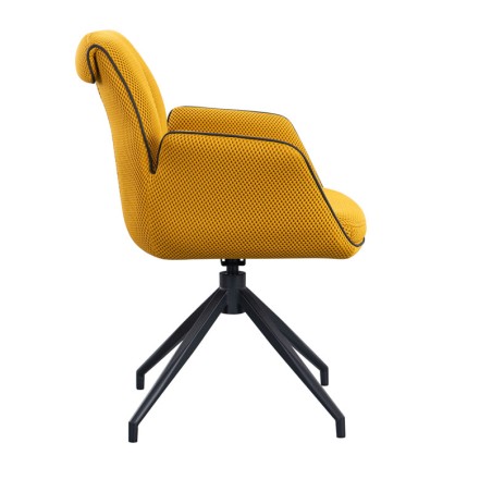 Lot de 2 fauteuils pivotants NINA Jaune — miniature 3