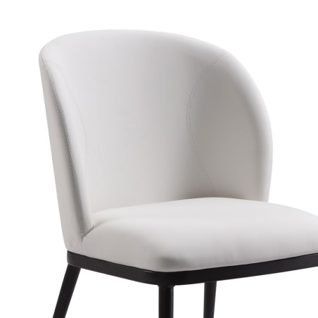 Lot de 2 fauteuils LAETITIA Blanc — miniature 3