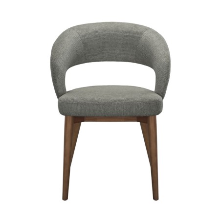 Lot de 2 chaises EVA Aragon Tissu Gris