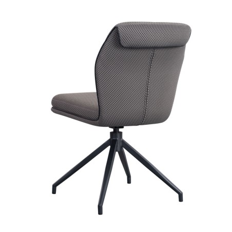Lot de 2 chaises pivotantes NINA Gris — miniature 3