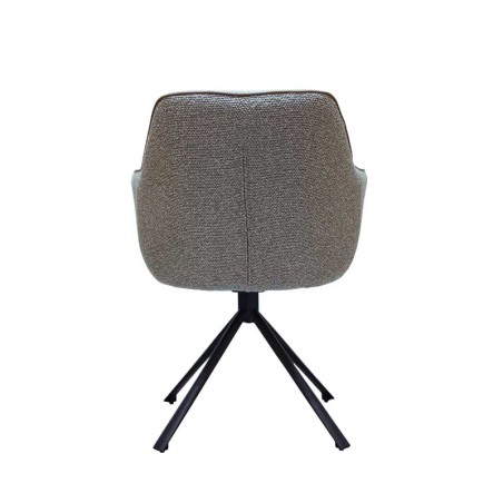Lot de 2 chaises pivotantes ELVIRA Gris — miniature 3