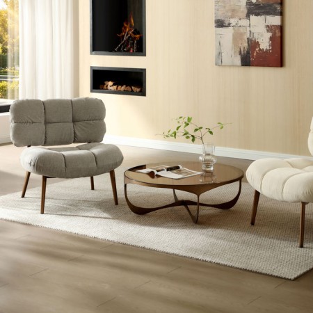 Fauteuil CHESTER Tissu Gris