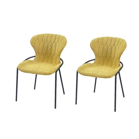 Lot de 2 chaises NATALIA Curry