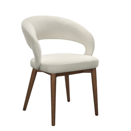 Lot de 2 chaises EVA Aragon Tissu Blanc — miniature 2