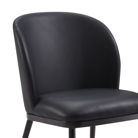 Lot de 2 fauteuils LAETITIA Noir — miniature 2