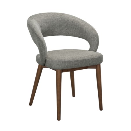 Lot de 2 chaises EVA Aragon Tissu Gris — miniature 1