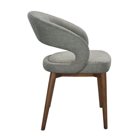 Lot de 2 chaises EVA Aragon Tissu Gris — miniature 2