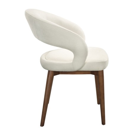 Lot de 2 chaises EVA Aragon Tissu Blanc — miniature 3