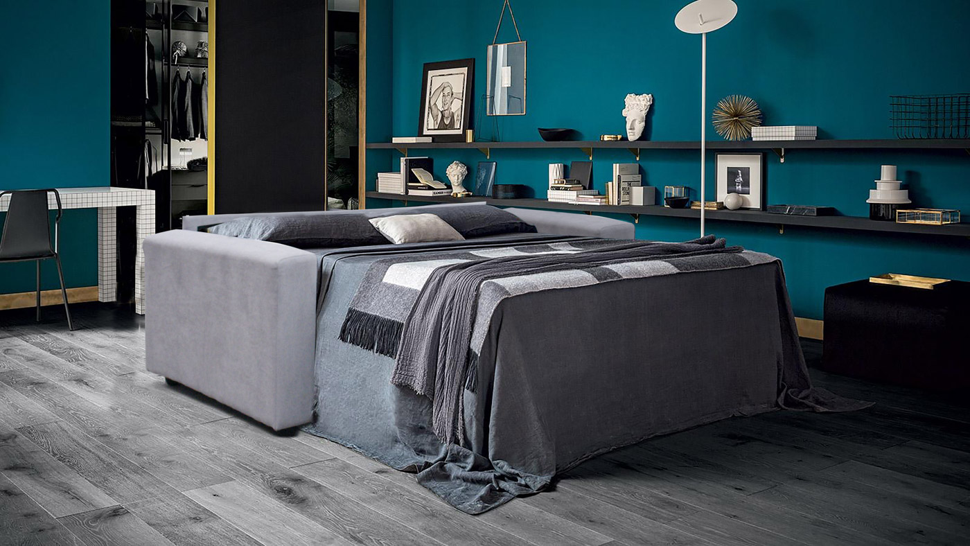 Canapé convertible COCO couchage 140 tissu — vue grand format 2