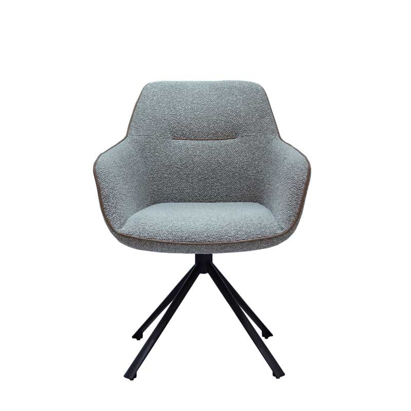 Lot de 2 chaises pivotantes ELVIRA Gris