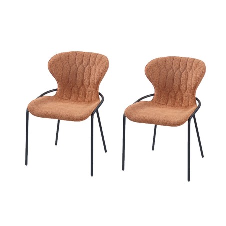 Lot de 2 chaises NATALIA Terracotta