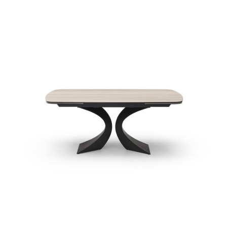 Table repas OLYMPIA céramique Travertin