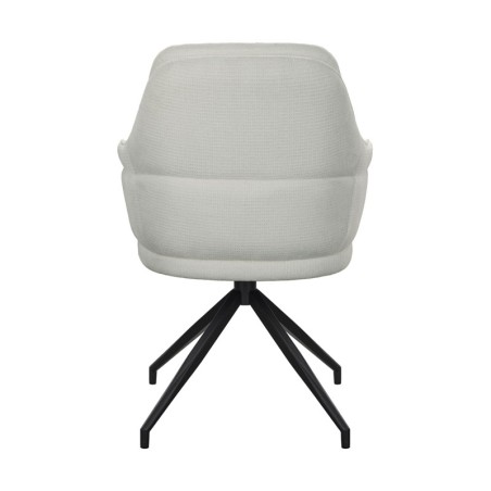 Lot de 2 chaises pivotantes OPHELIA Tissu Blanc — miniature 4