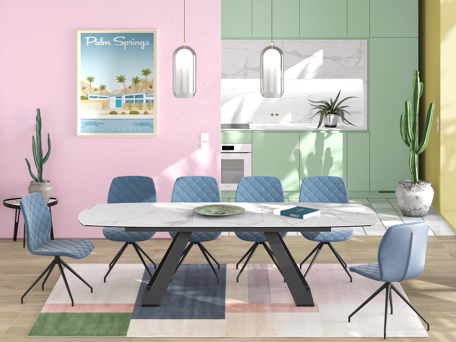 Table de repas HOUSTON extensible  