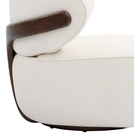Fauteuil BOREAL Tissu Blanc — miniature 5