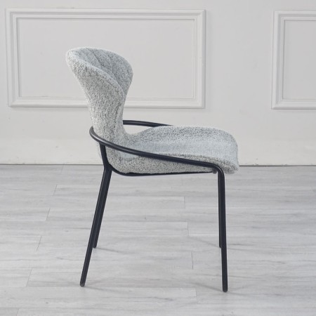 Lot de 2 chaises NATALIA Gris clair — miniature 1