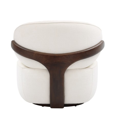 Fauteuil BOREAL Tissu Blanc — miniature 4