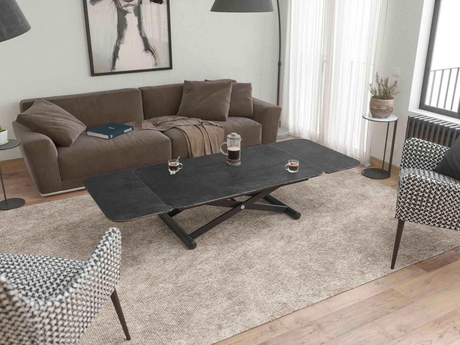 Table basse ENORA LAQUÉ — miniature 2